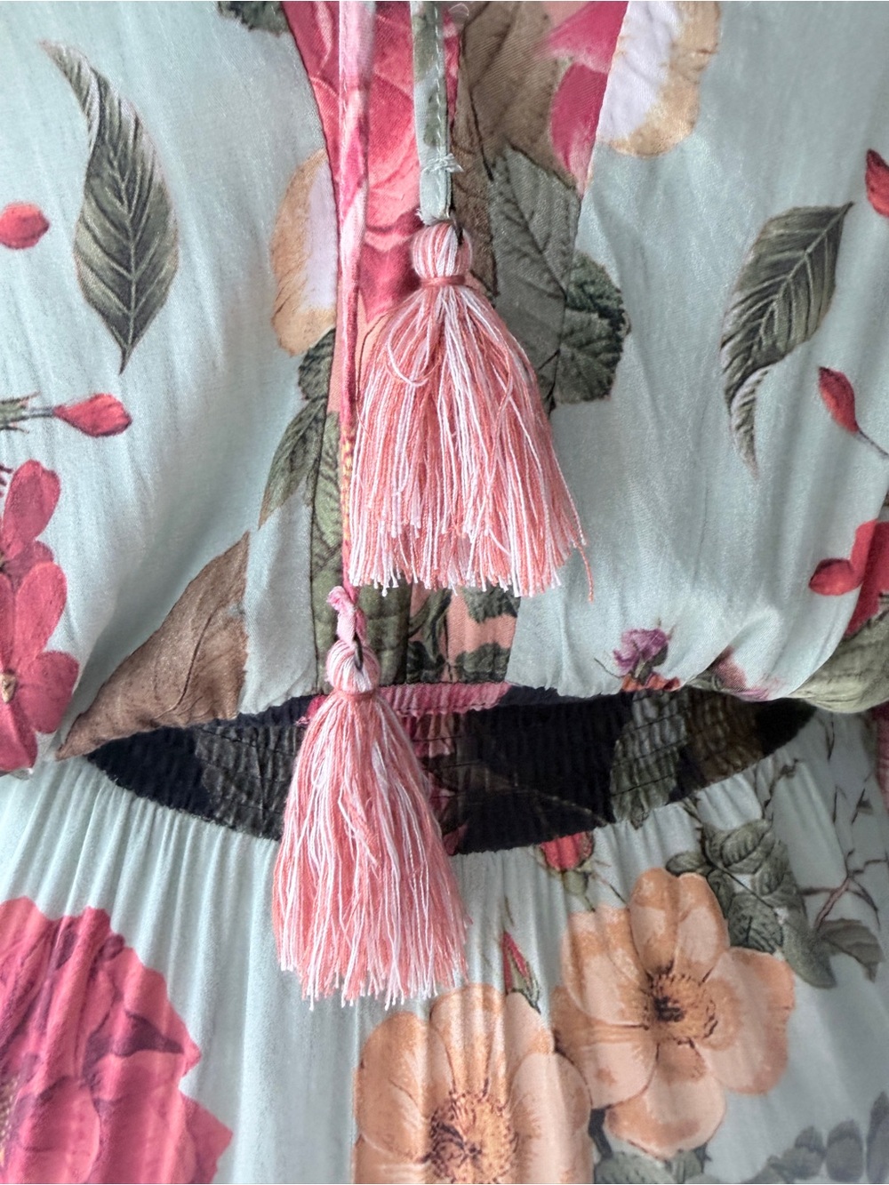Farm Rio Marilla Maxi Dress Floral Tropical Boho Resort Maxi Dress Brazil XS - Picture 11 of 14